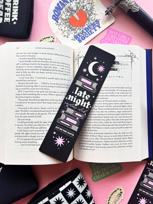 Late Nights Paper Bookmark