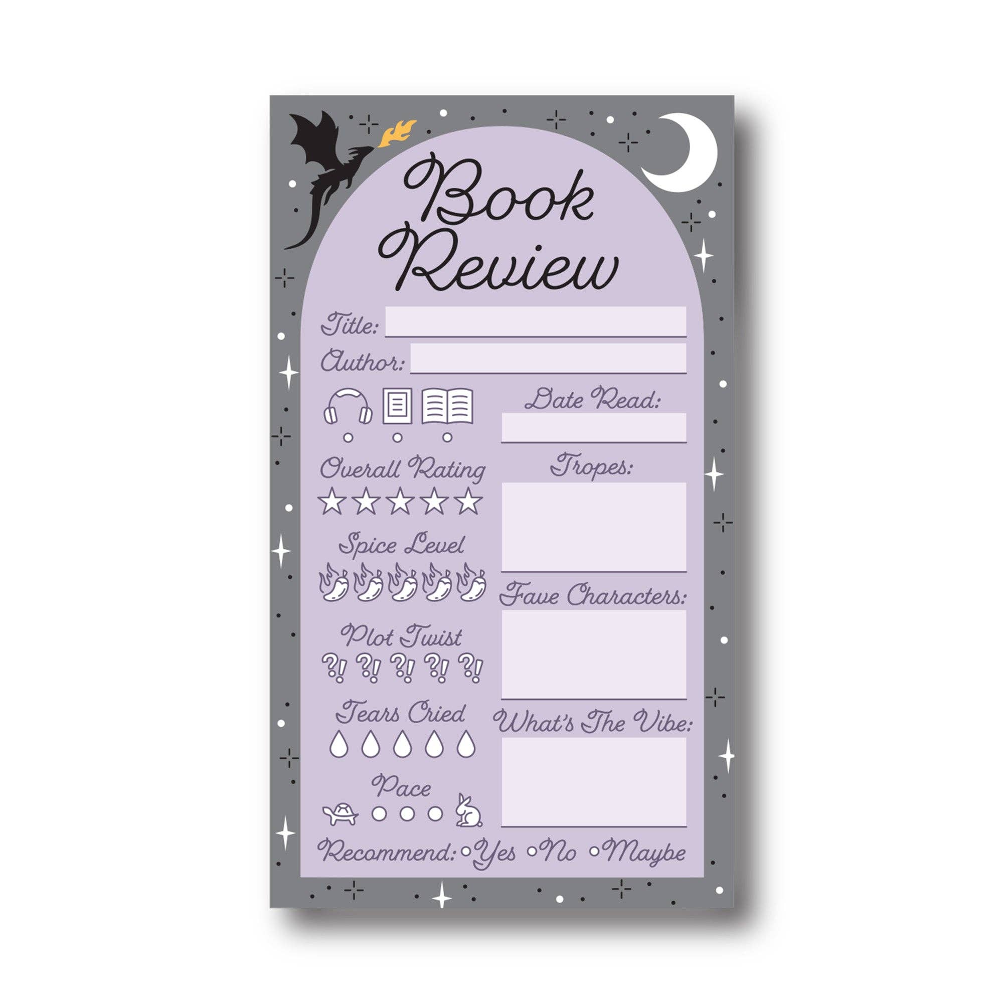 Book Review Notepad - Dragon – Seventh Shelf