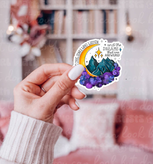 To the Stars Who Listen, Bookish Sticker