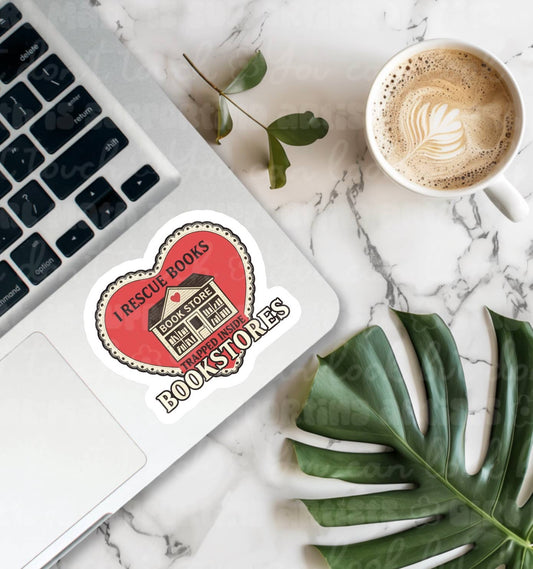 I Rescue Books Trapped Inside Bookstores Sticker