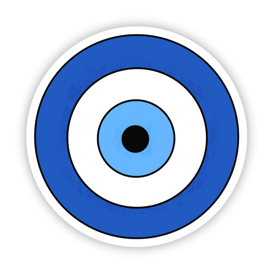 Evil eye sticker - blue circle