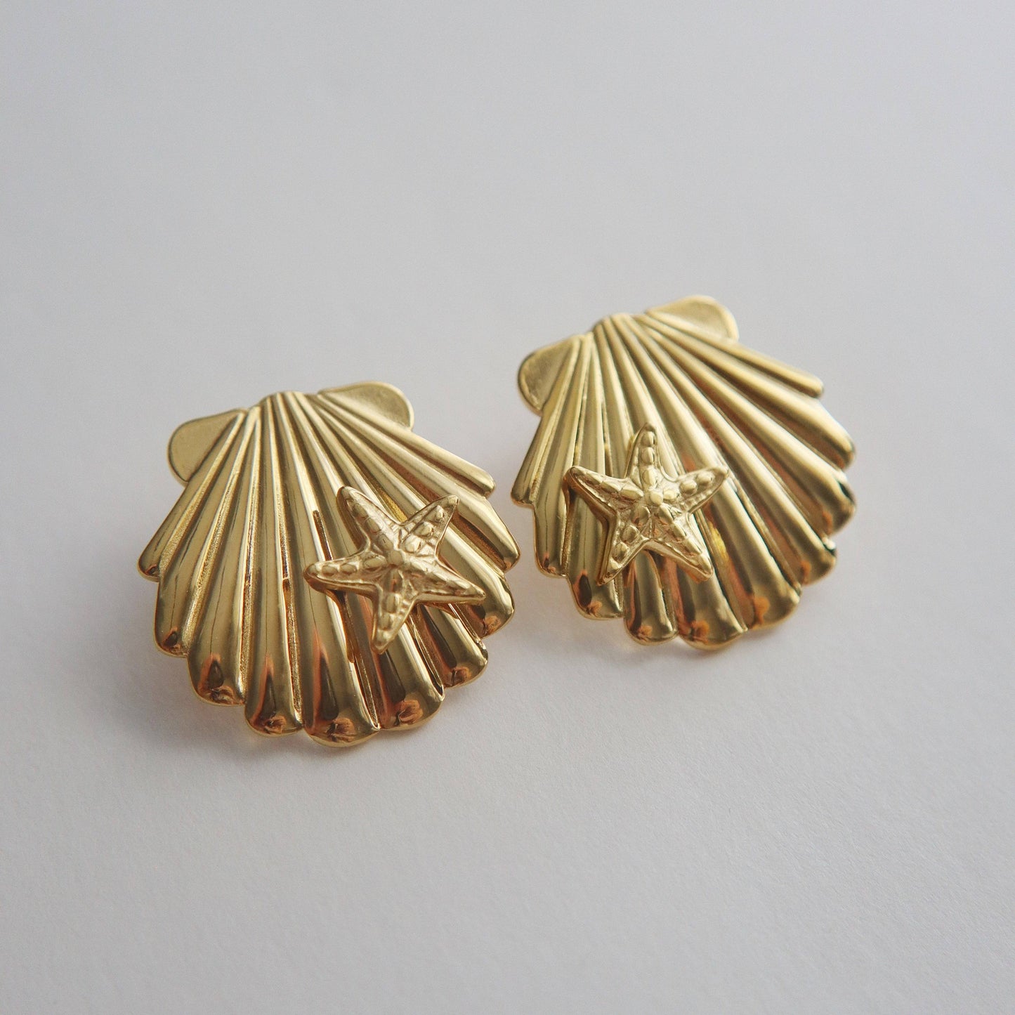 Shell Starfish Earrings