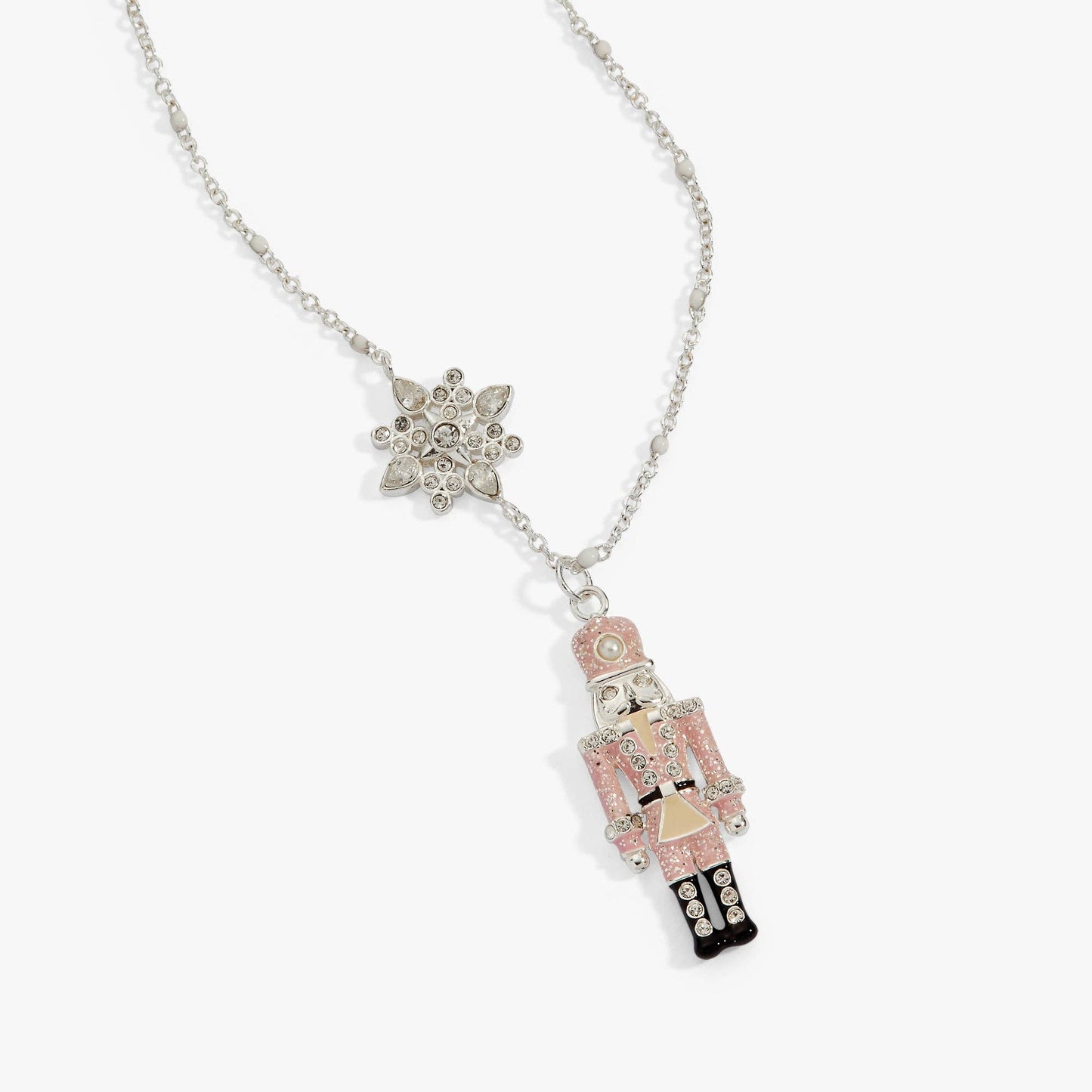 Nutcracker & Snowflake Pendant Nekclace
