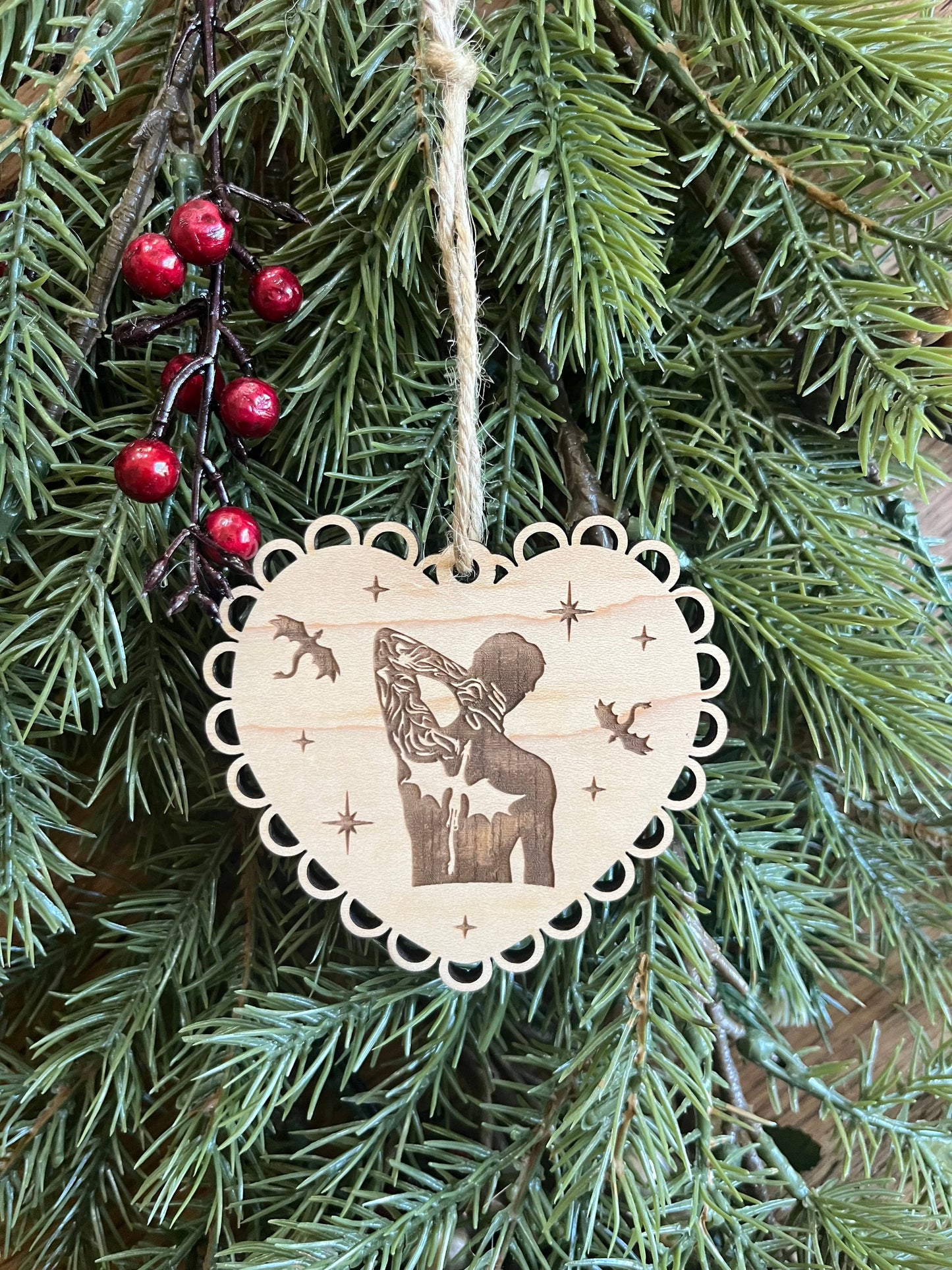 Book Boyfriend Bookish Dragon Wingleader Christmas Ornament