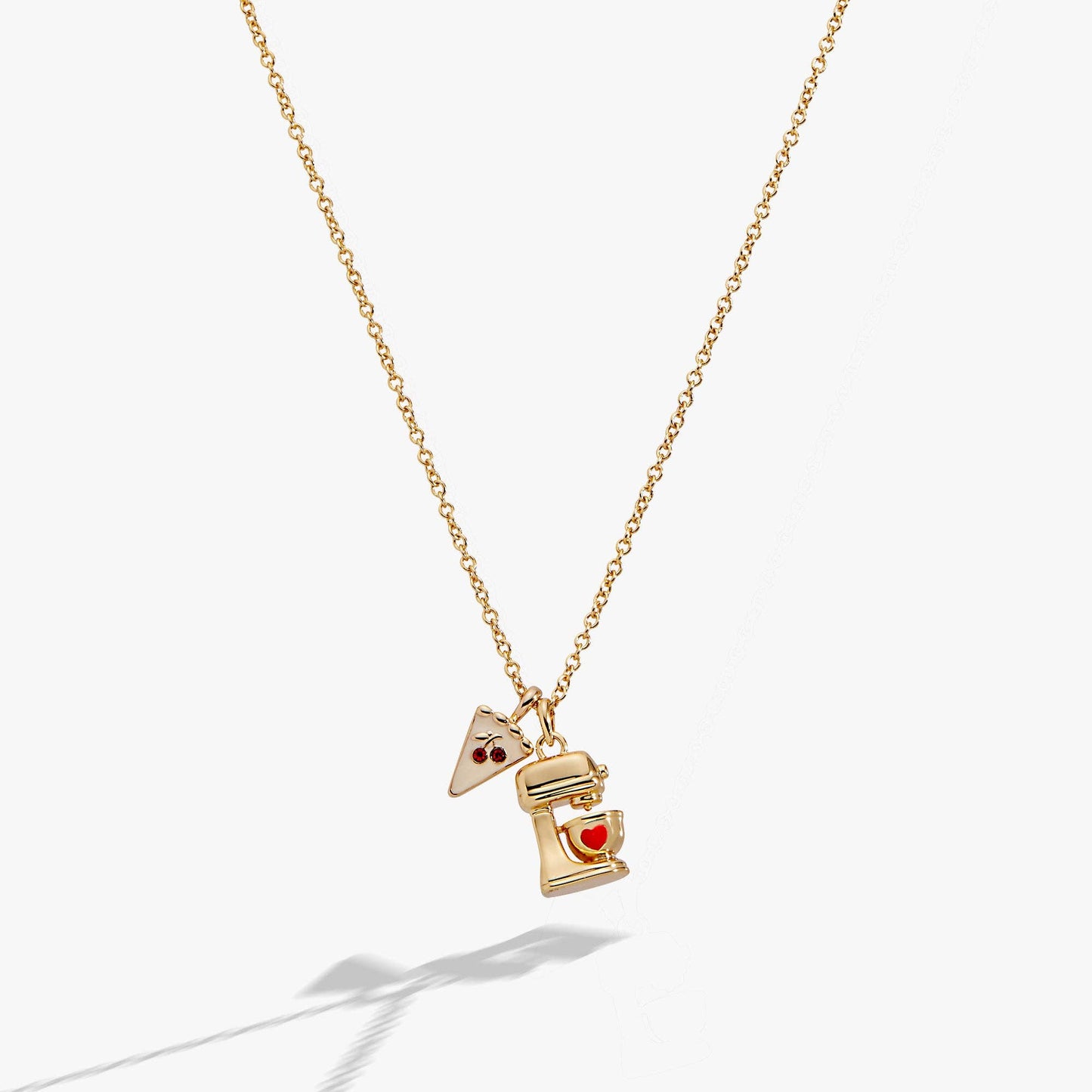Sweet Shop Pie and Kitchen Mixer Charm Pendant Necklace