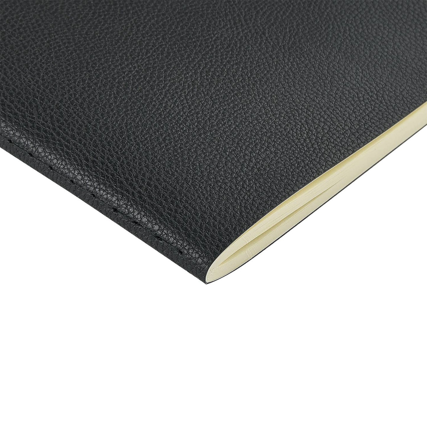 Vegan Leather A5 Notebook - Black
