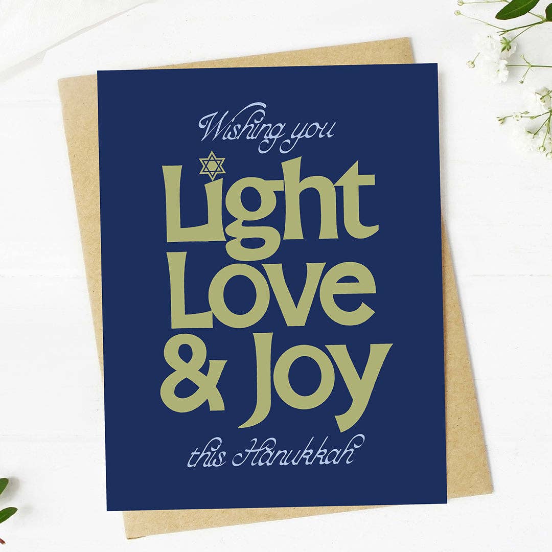 Wishing You Light, Love & Joy This Hanukkah Card