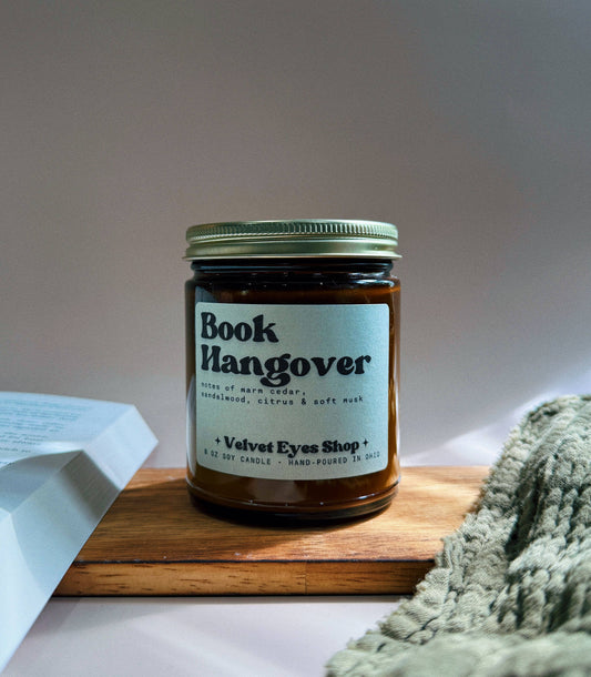 Book Hangover 8oz Candle