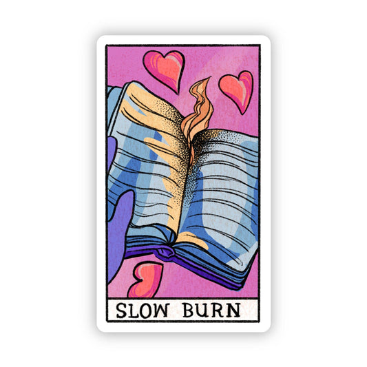 "Slow Burn" Book Tarot Card Sticker