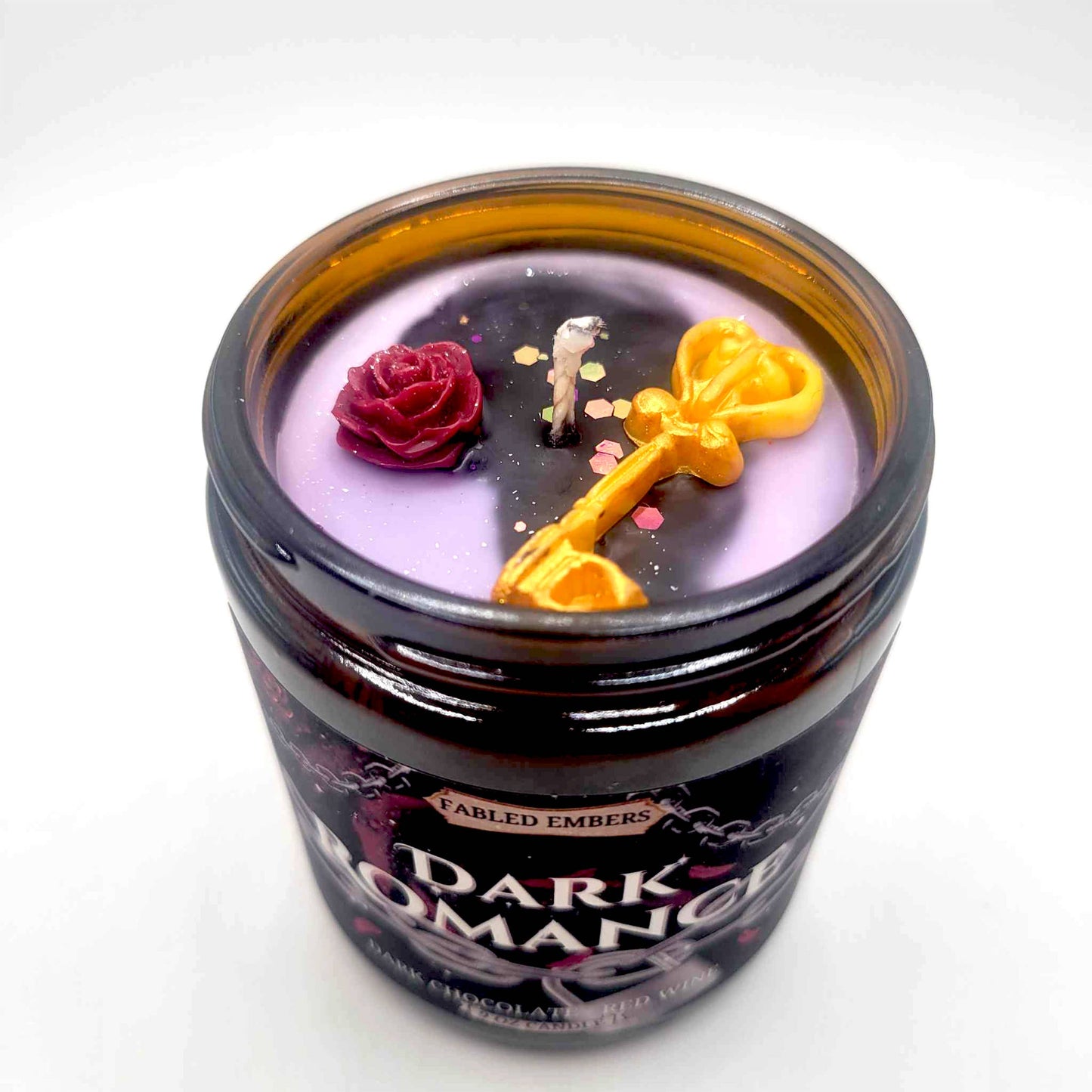 DARK ROMANCE book lovers WINE & CHOCOLATE coconut soy candle