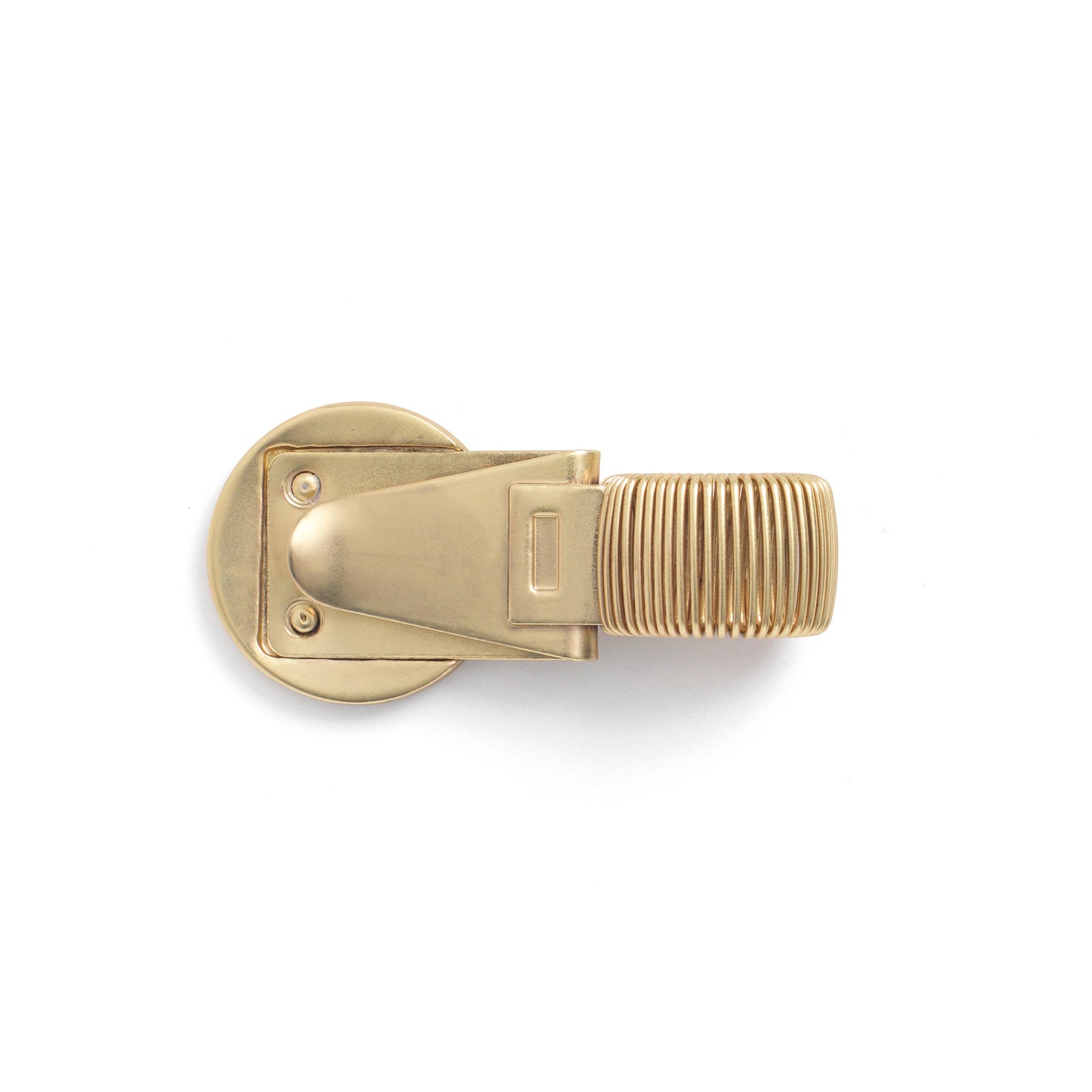 Brass Pen Clip - Floral Coin