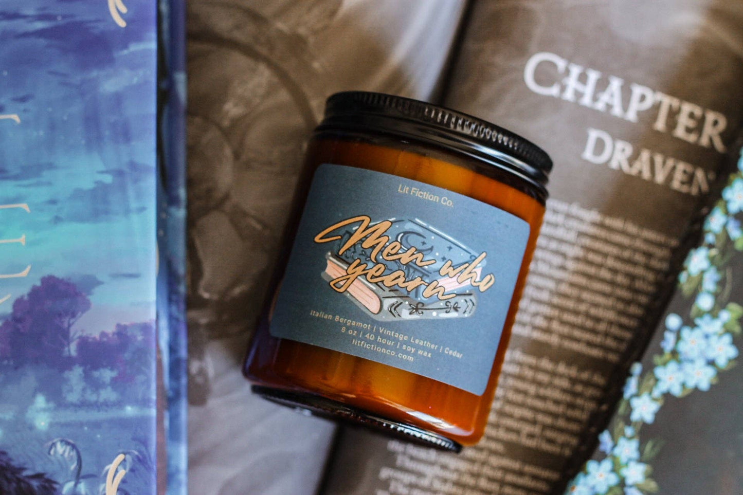 Men Who Yearn | Book Themed Candle