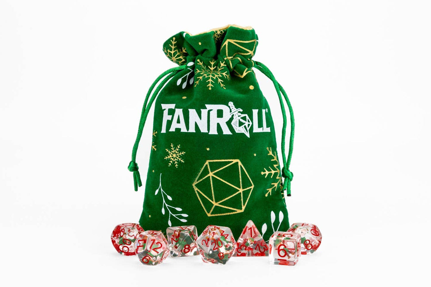 FanRoll Holiday Dice Advent Calendar 2025 (4 sets of dice)