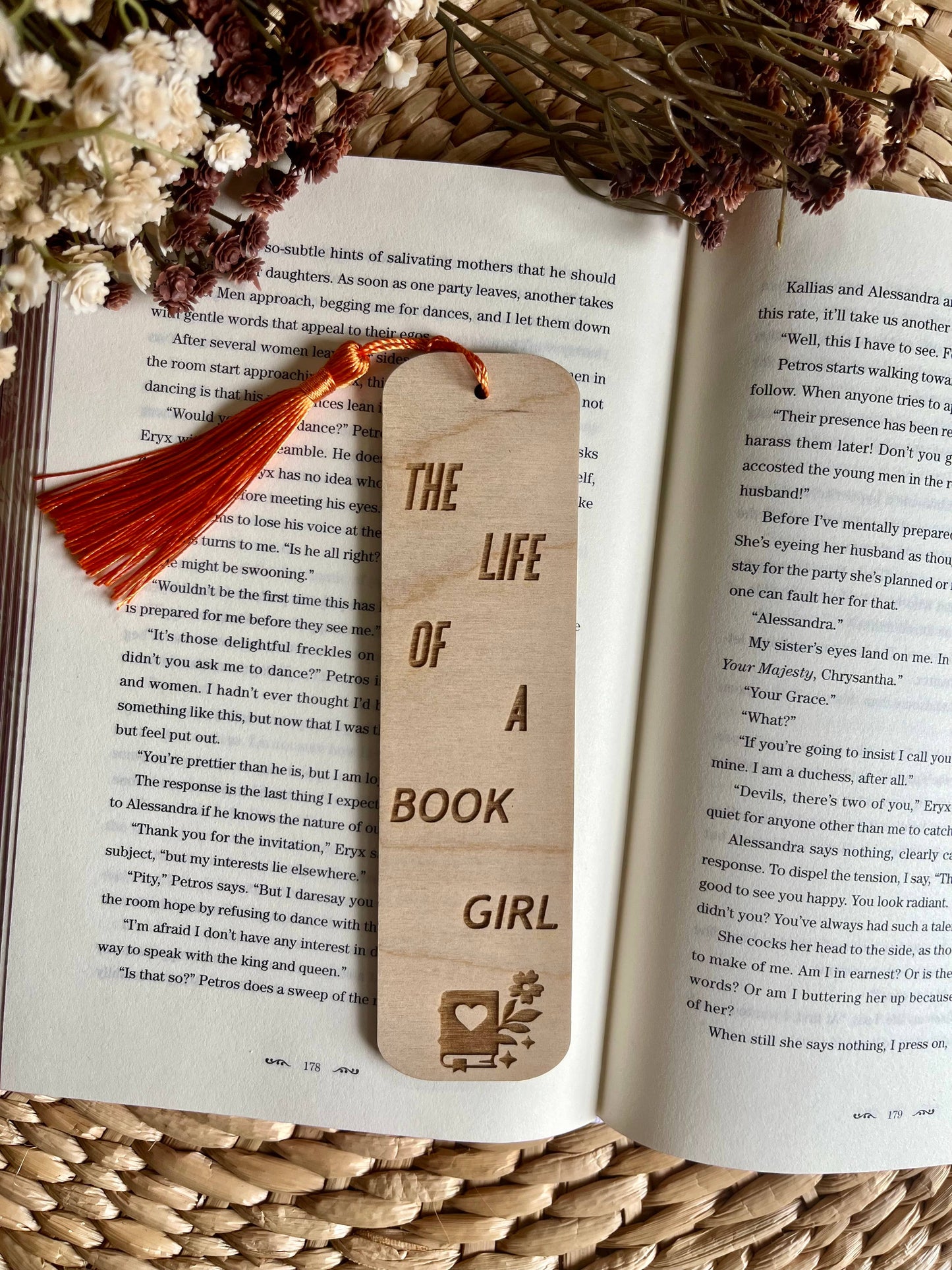 Showgirl Inspired Wooden Bookmark
