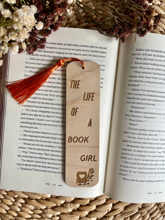 Showgirl Inspired Wooden Bookmark