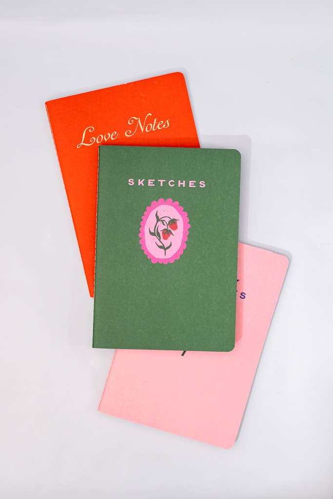 Rough Draft Notebook Set, Love Notes