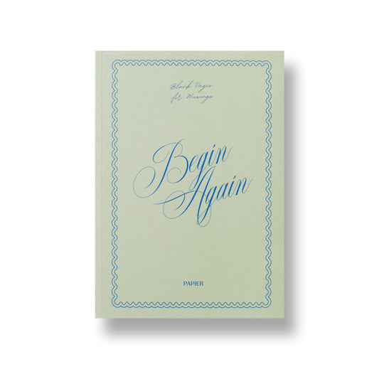 Lined Notebook, A5 Softcover - Begin Again