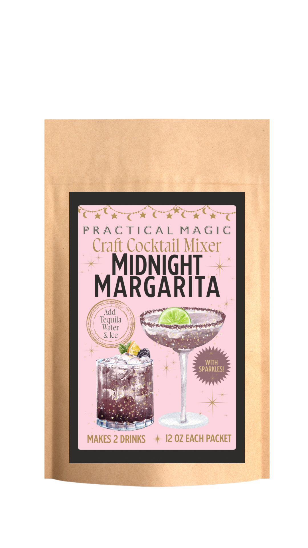 Craft Cocktail Mix Variety Pack 4 Mixer Flavors + Sparkles!