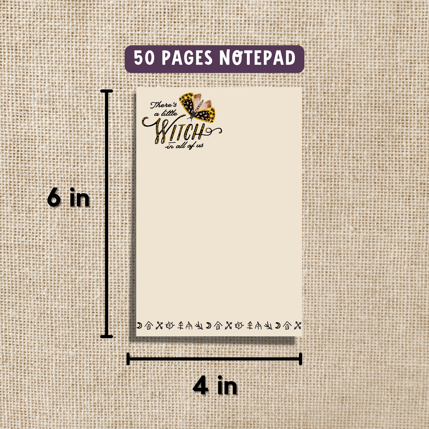 Little Witch In All Of Us Notepad - 4x6"