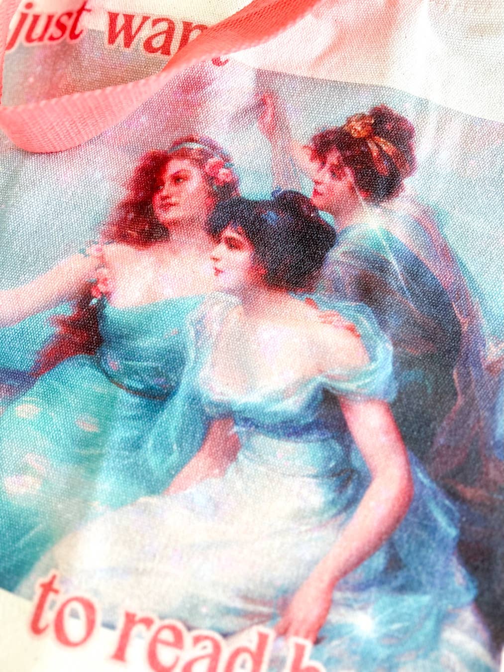 Girls Want to Read Fine Art Bookish Tote Bag